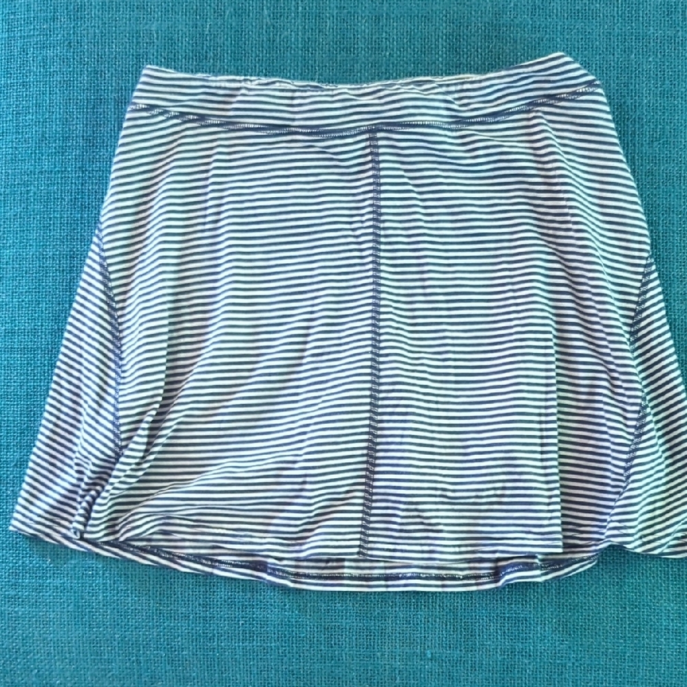 Striped Blue and White Women's Skirt
